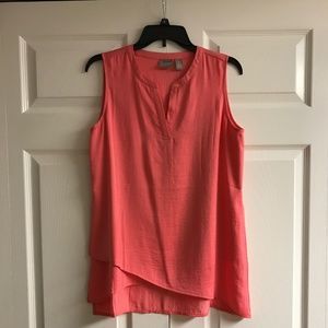 Chicos Size 1 Coral Tunic